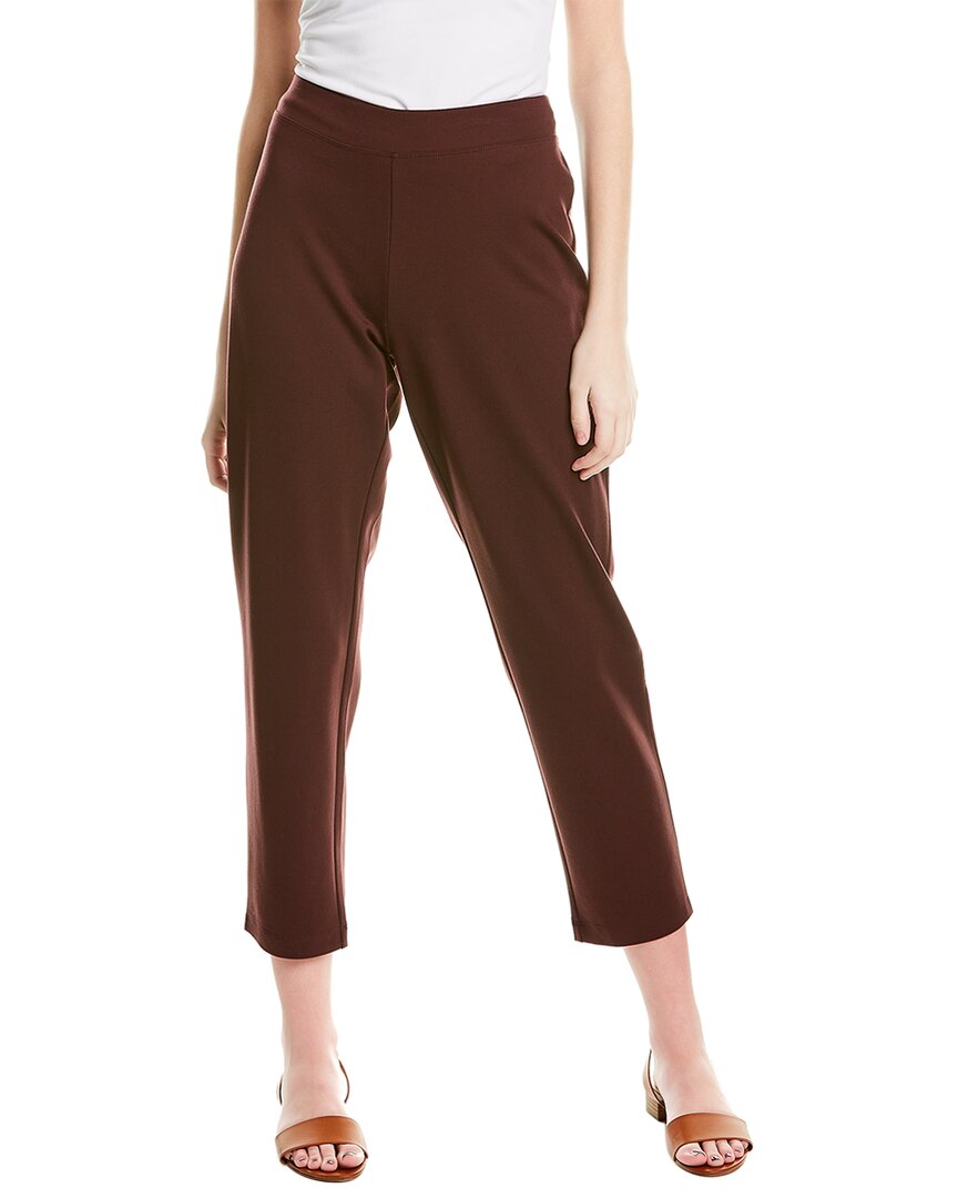 Eileen Fisher Slim Ankle Pant In Blue