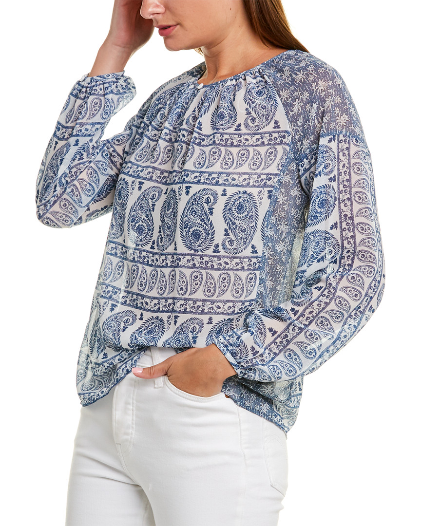 Image of Vince Camuto Mix Print Shirt