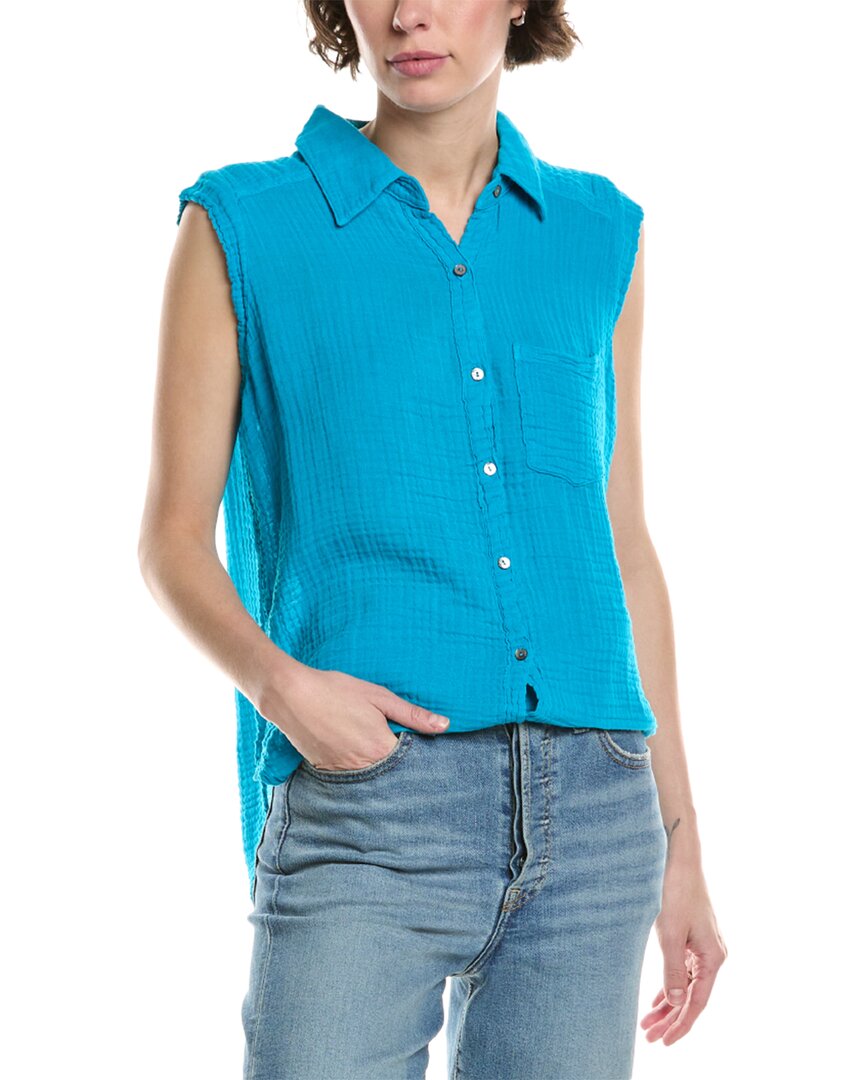 MICHAEL STARS MICHAEL STARS MONIQUE BUTTON-DOWN TANK