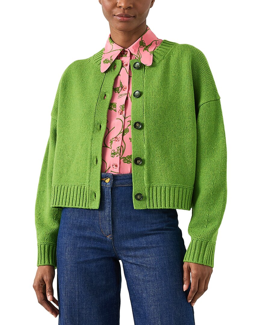 Lk Bennett Amore Chunky Merino Wool Cardigan