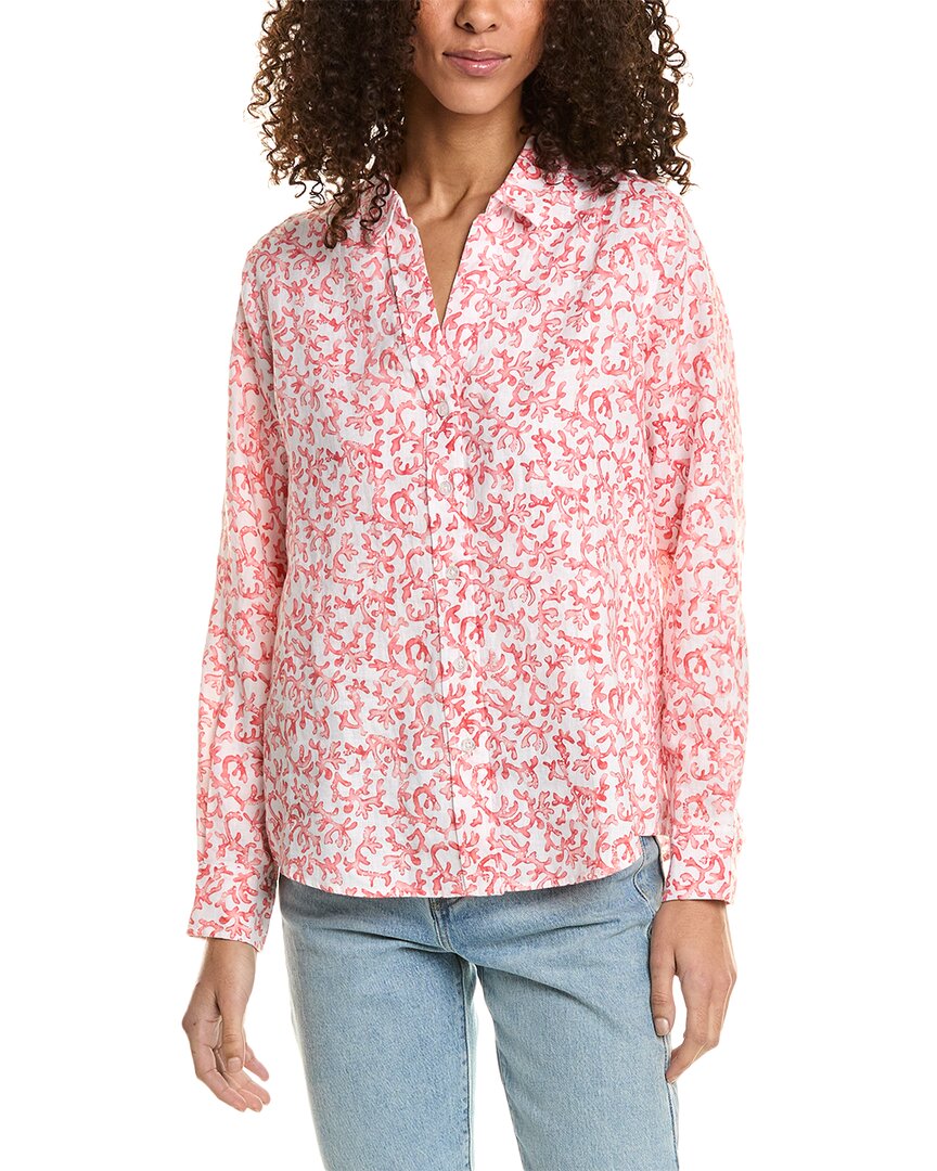 Tommy Bahama El Coral Zone Linen Shirt In Pink