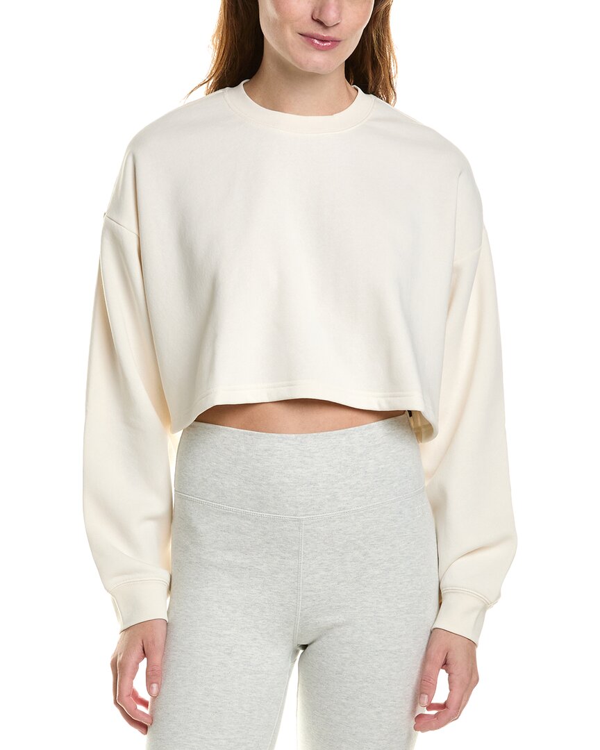 Ivl Collective Cropped Sweatshirt In White