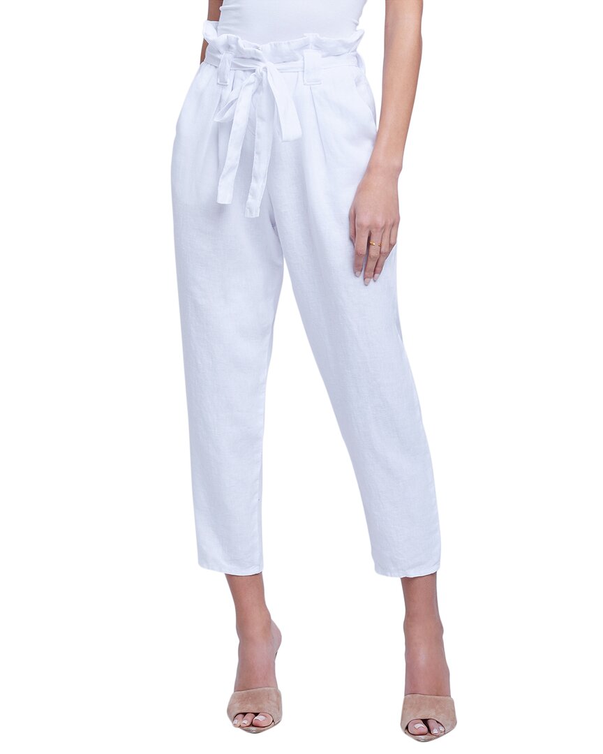 L Agence L'agence Heather Linen Paperbag Pant
