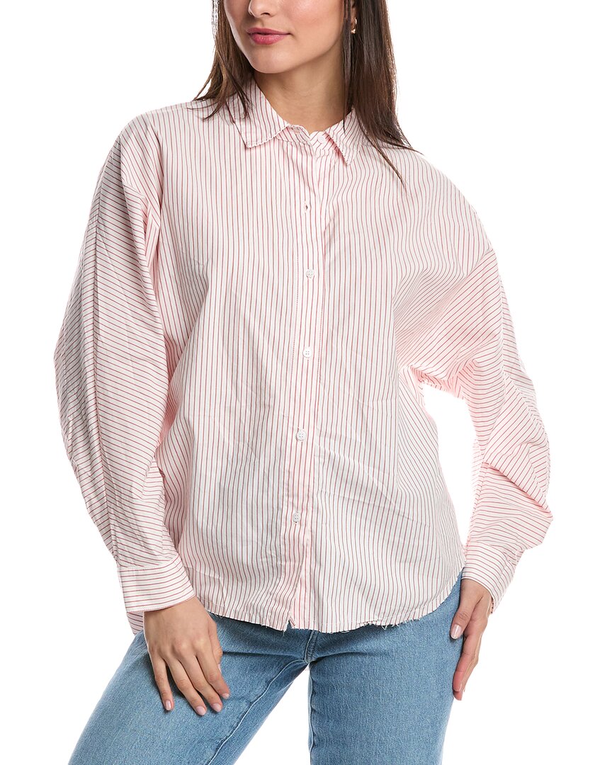 STATESIDE STATESIDE POPLIN STRIPE DOLMAN SHIRT