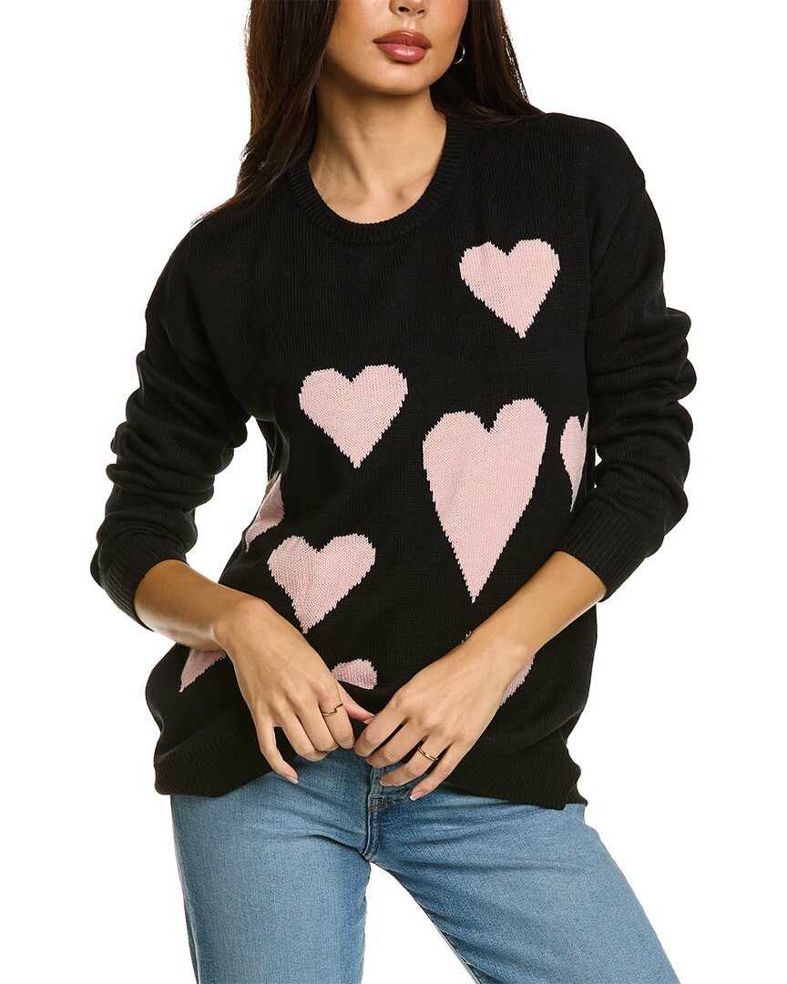 bobeau heart sweater