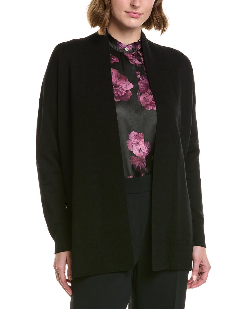 Vince <br />light Wool Drop Shoulder Cardigan<br /> In Black