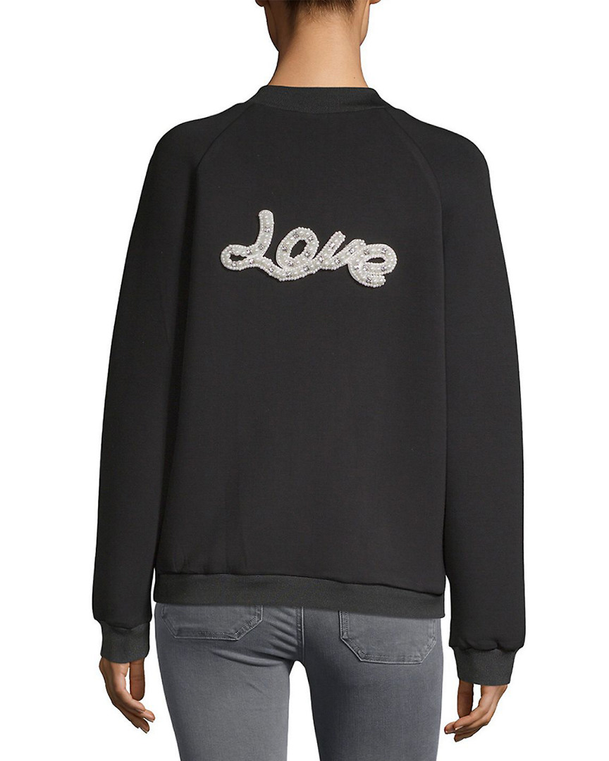 Image of Lea & Viola Embroidered Scuba Bomber Jacket