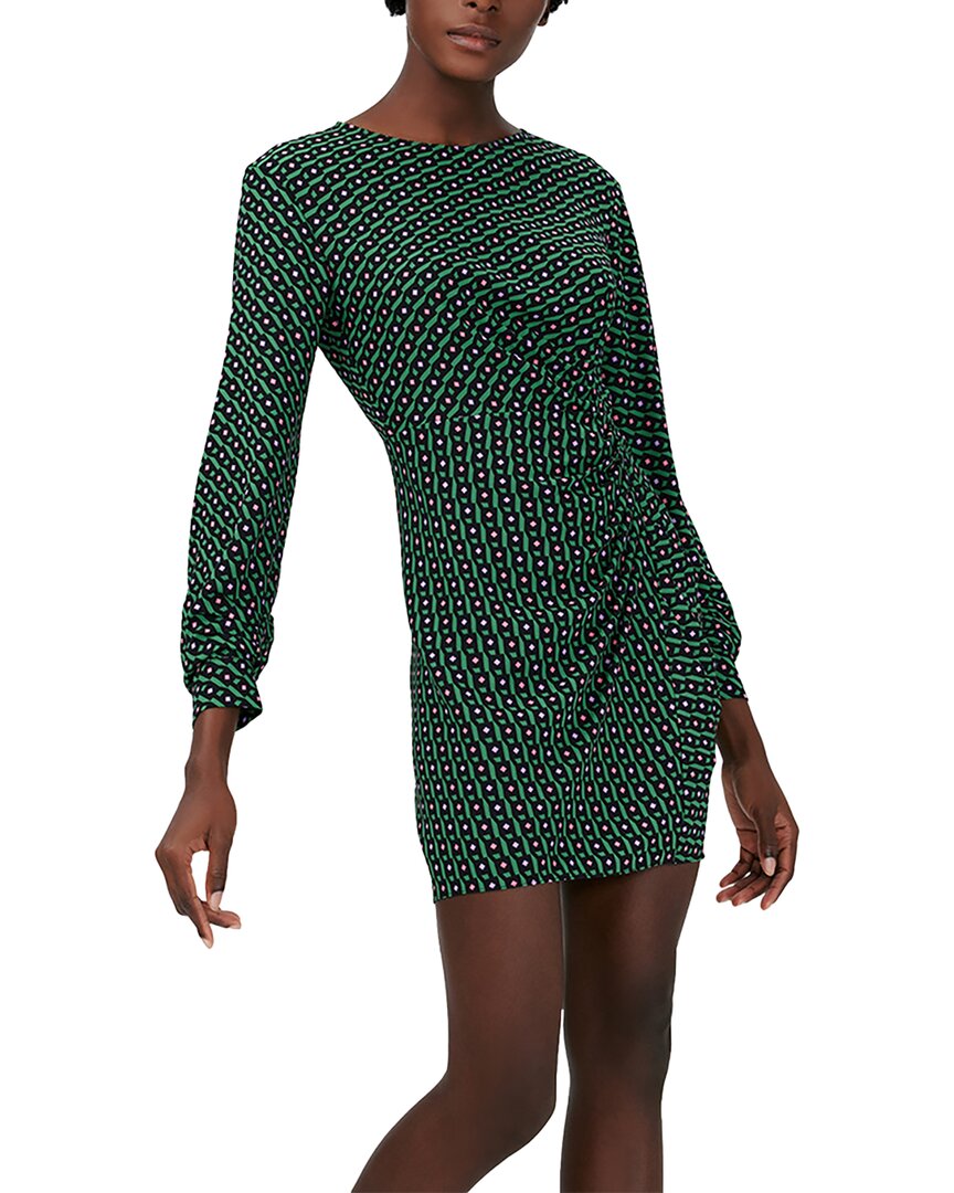 Diane Von Furstenberg Caroline Mini Dress In Green