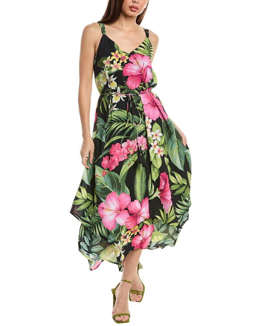 Tommy Bahama Grand Villa Midi Tank Dress In Black
