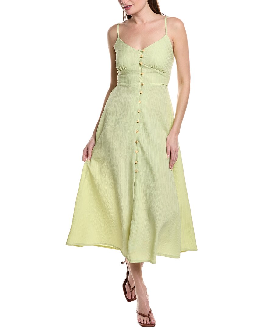 Anna Kay Mycra Midi Dress In Green