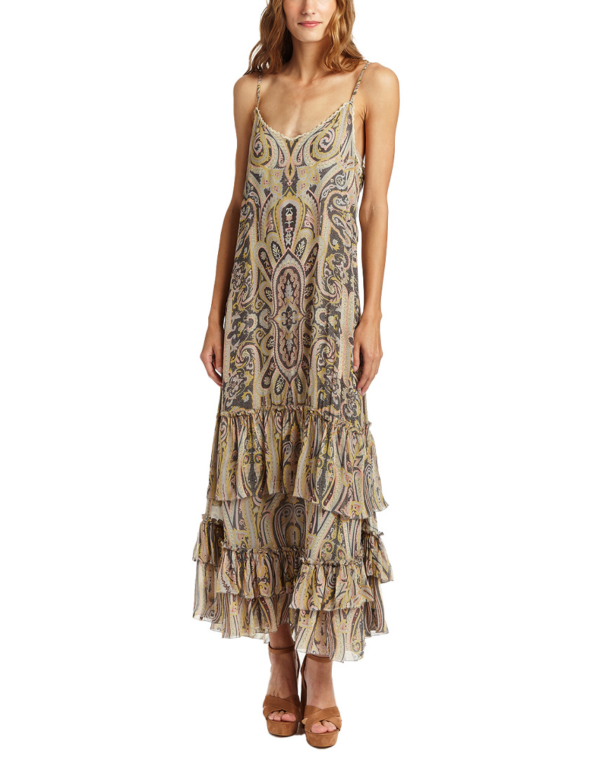 Image of Love Sam Malca Paisley Print Maxi Dress