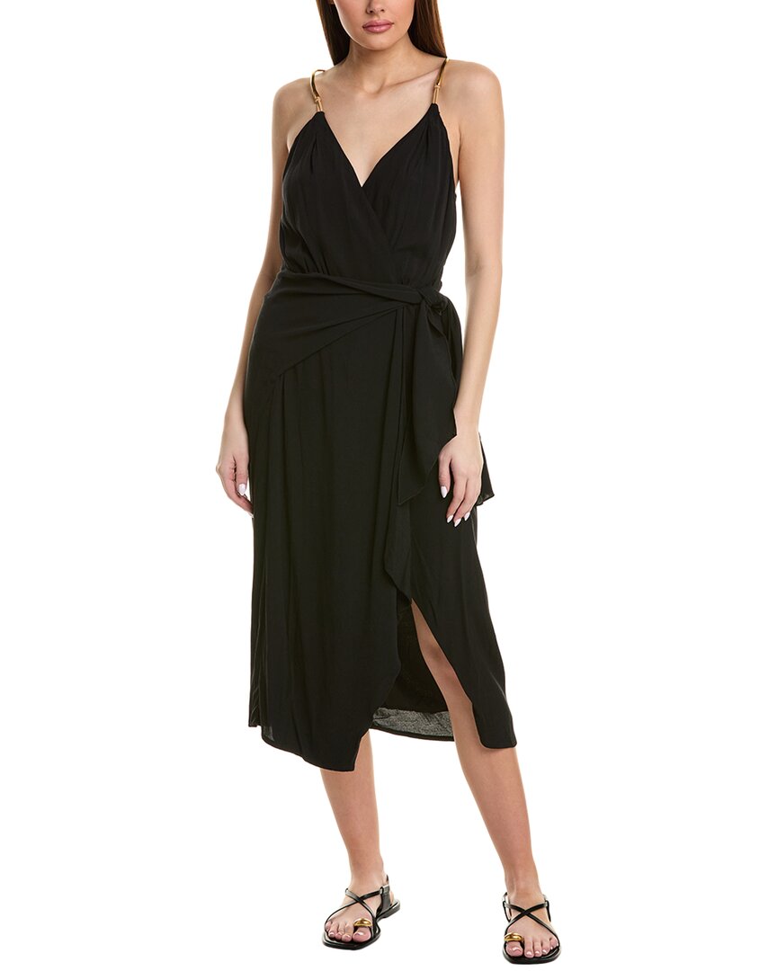 Shop Vix Solid Carly Maxi Dress In Black