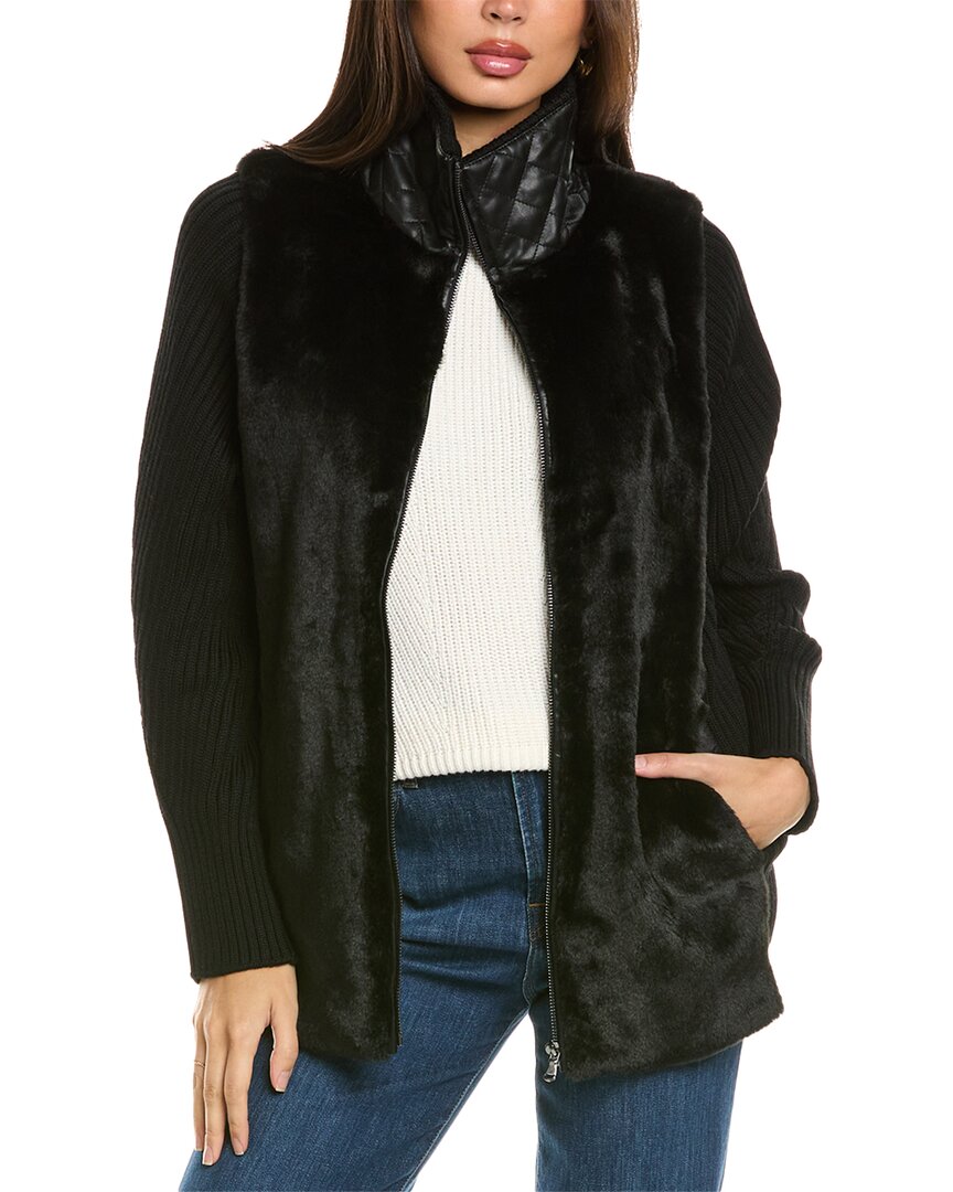 Kobi Halperin Emery Sweater Jacket In Black