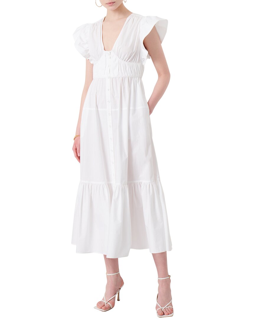 Shop Derek Lam 10 Crosby Greta Ruffle Sleeve Dress