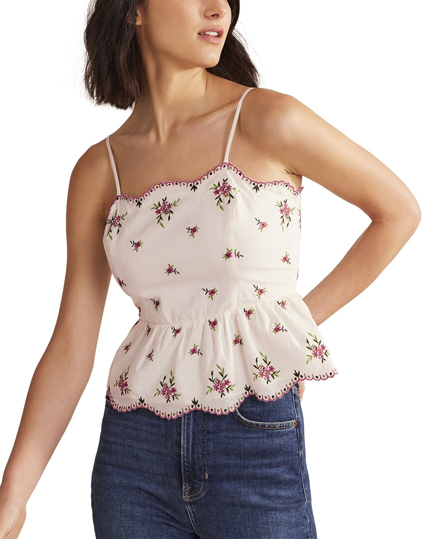 Shop Boden Embroidered Peplum Top