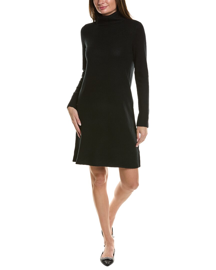 Vince Camuto Turtleneck Sweaterdress In Black