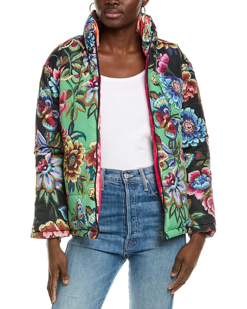 Johnny Was Reversible Puffer Jacket In Multi
