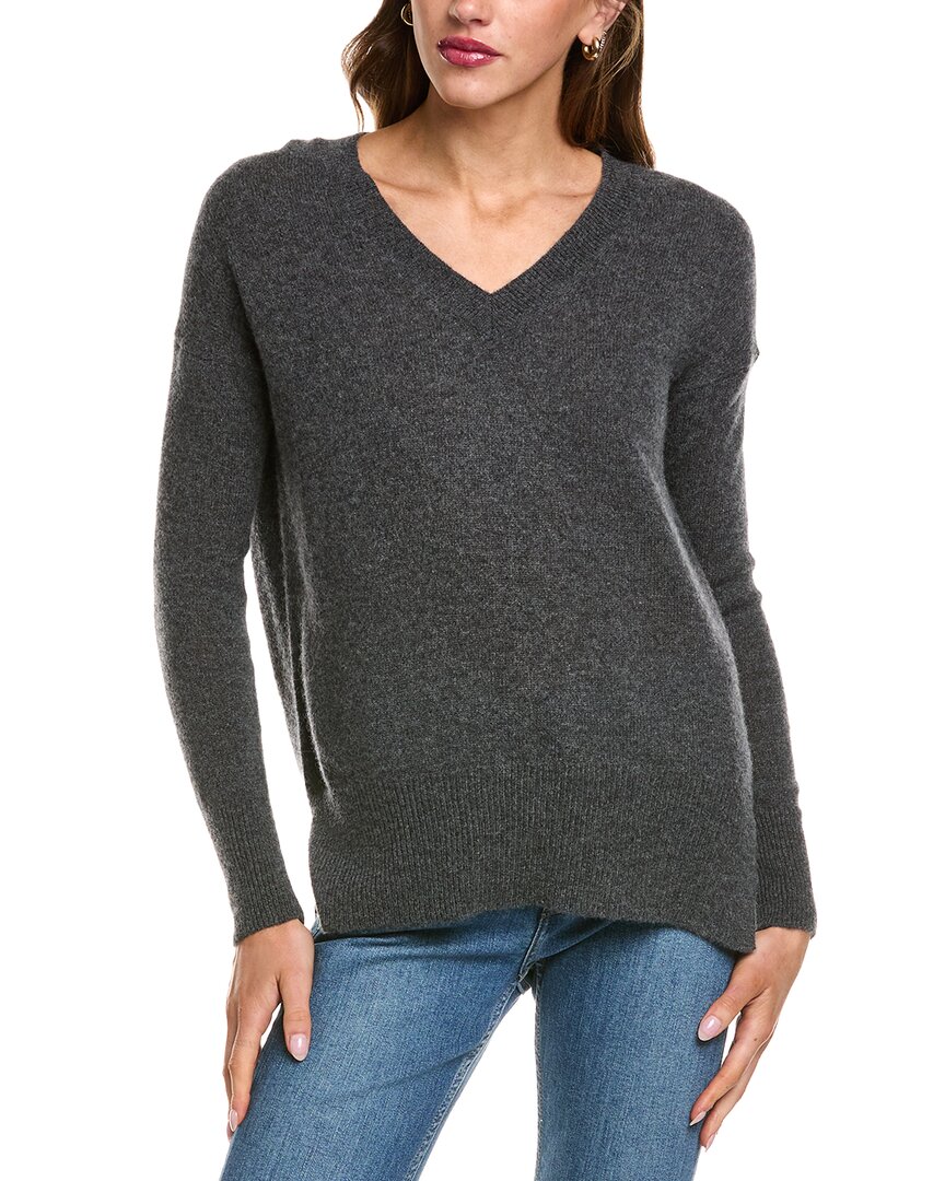 Philosophy Di Lorenzo Serafini Philosophy Oversized V-neck Sweater In Gray