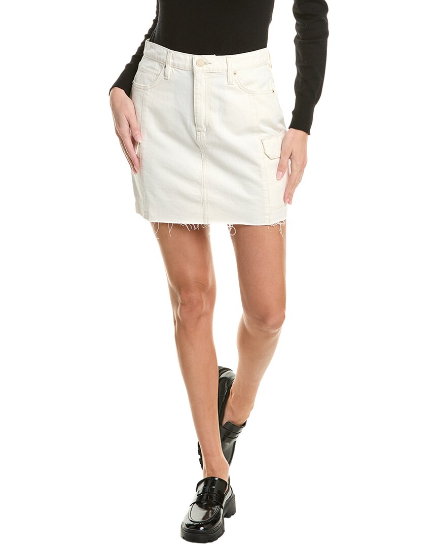 Hudson Jeans Cargo Viper Mini Skirt In White