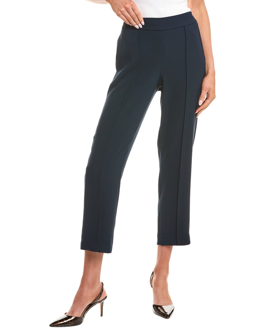 Vince Mid-rise Tapered Pull-on Pant In Blue
