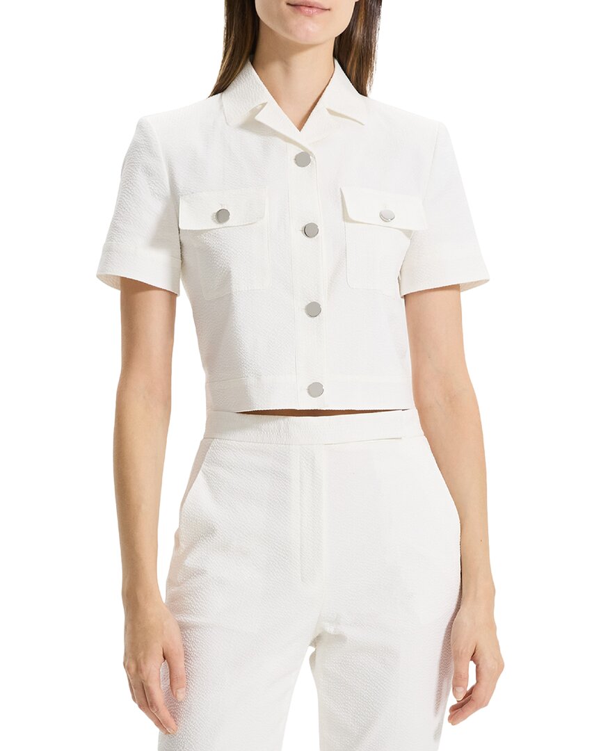 Theory Short Sleeve Crop Jacket