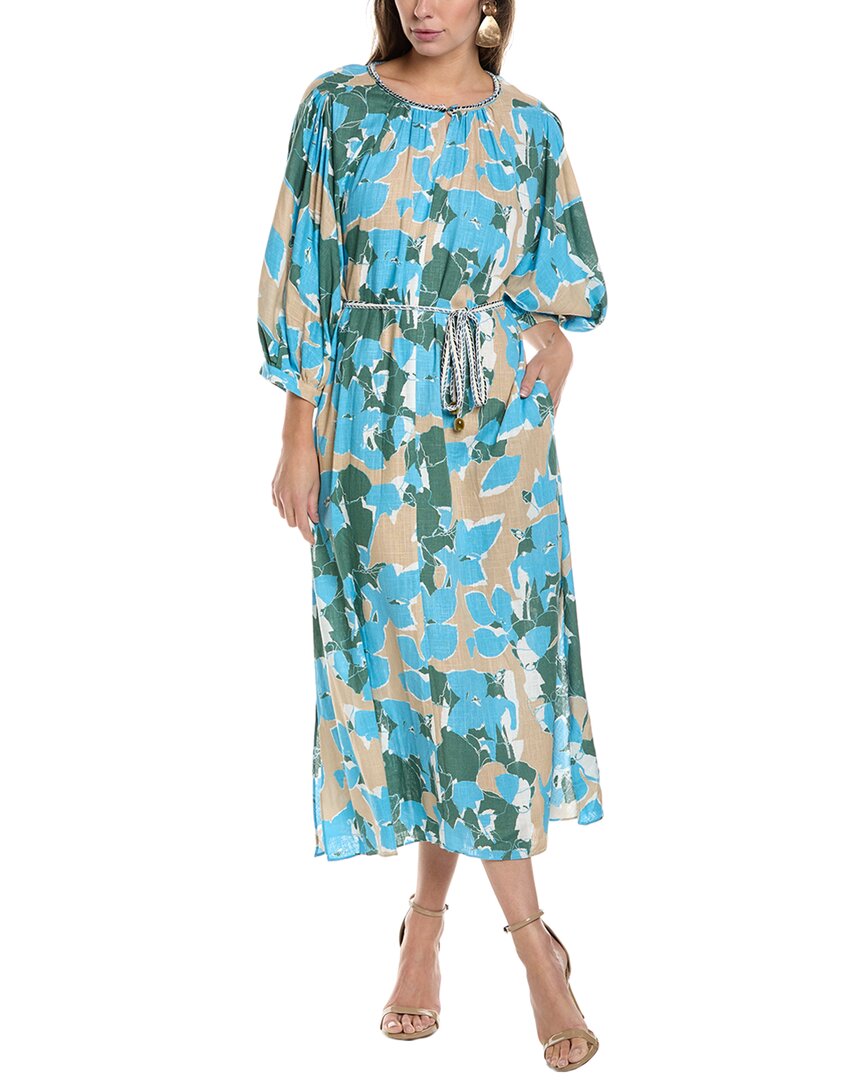 Diane Von Furstenberg Bambi Linen-blend Maxi Dress