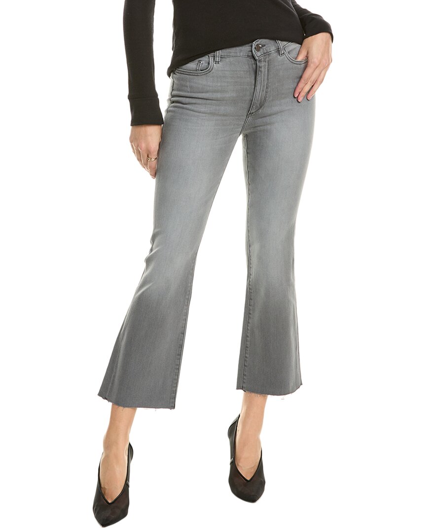 Dl1961 Bridget Boot: High Rise Instasculpt Jeans Pebble (performance) In Grey
