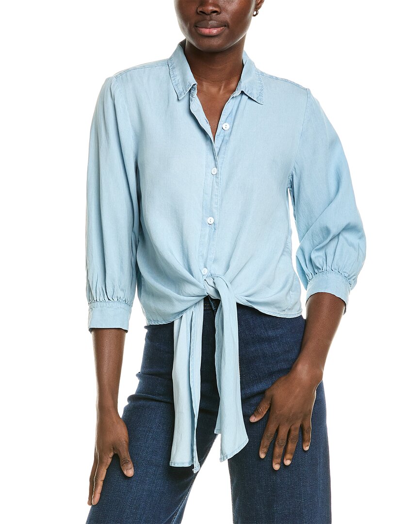 Elie By Elie Tahari Button-up Tie-front Shirt