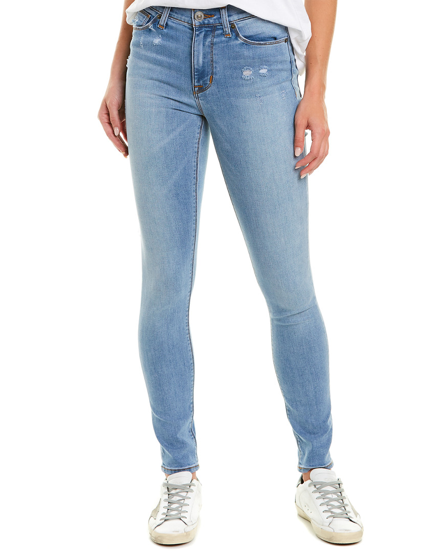 Image of HUDSON Jeans Blair Shadow Blue High-Rise Super Skinny Leg