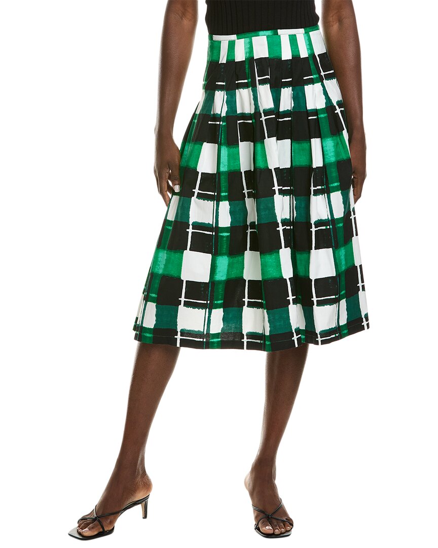 Samantha Sung Zelda Midi Skirt In Green