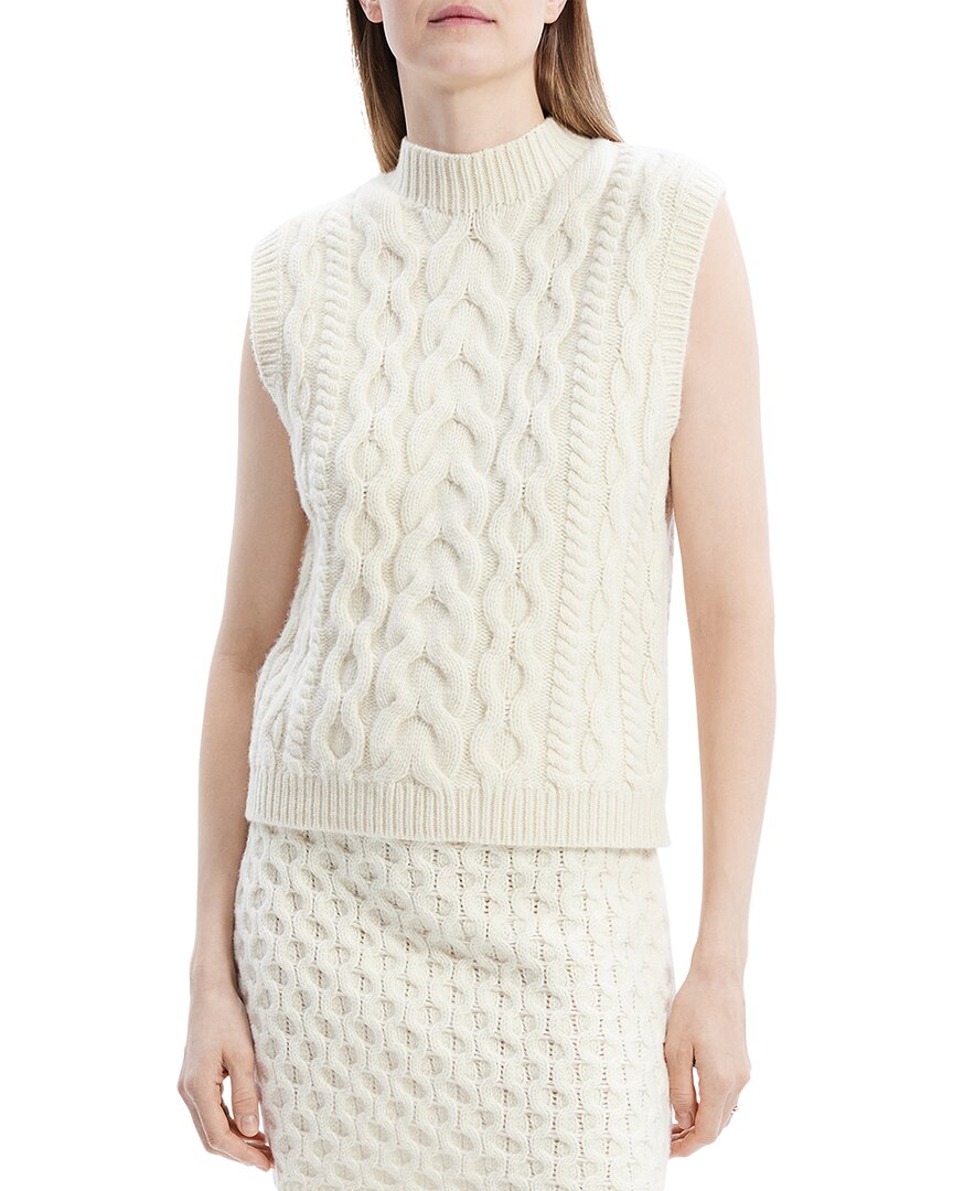 Theory Sweater Vest In Rounded Cotton
