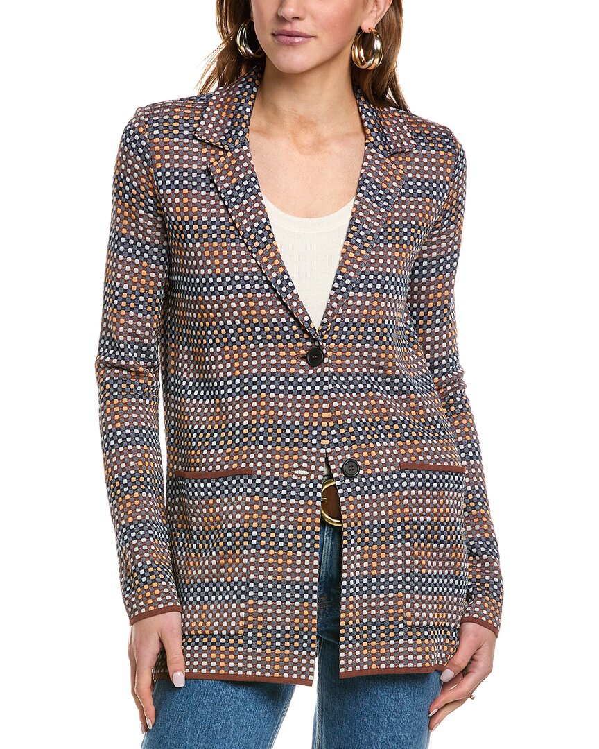 M Missoni Coat In Brown