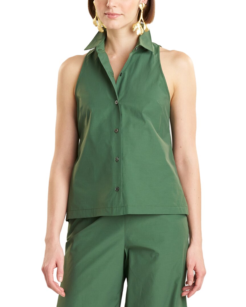 Natori Button-down Techno Poplin Vest