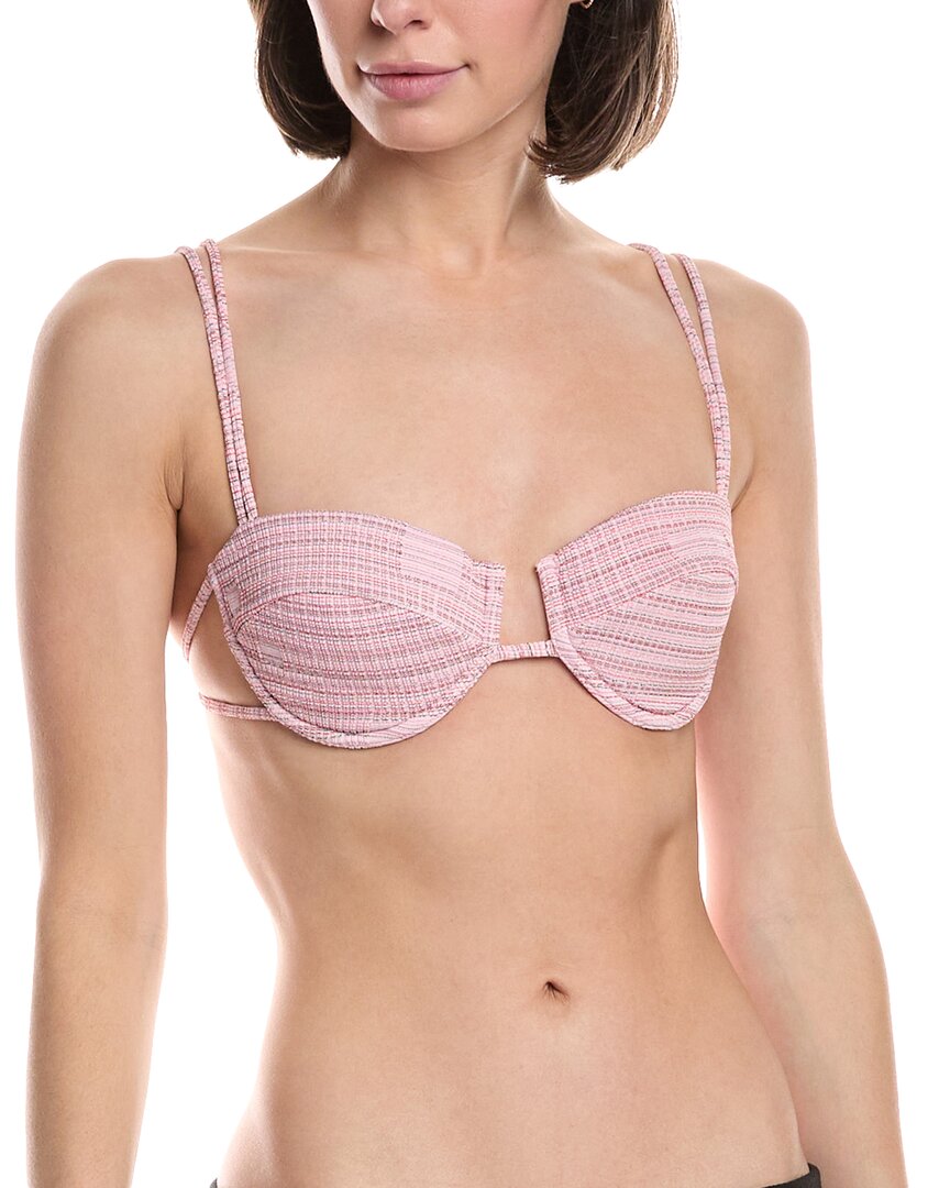 Devon Windsor Lais Bikini Top In Purple