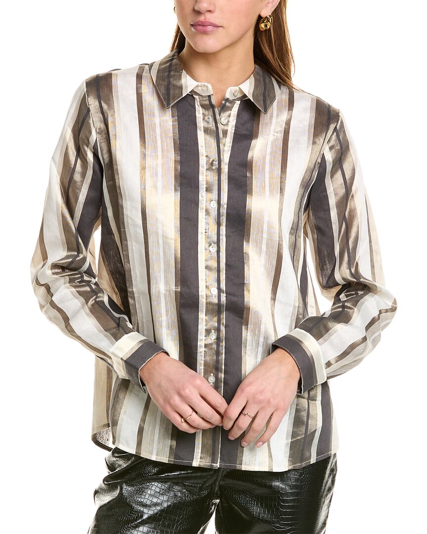 Cami Nyc Malta Linen-blend Top