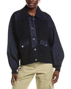 ba&sh Wool-Blend Cardigan