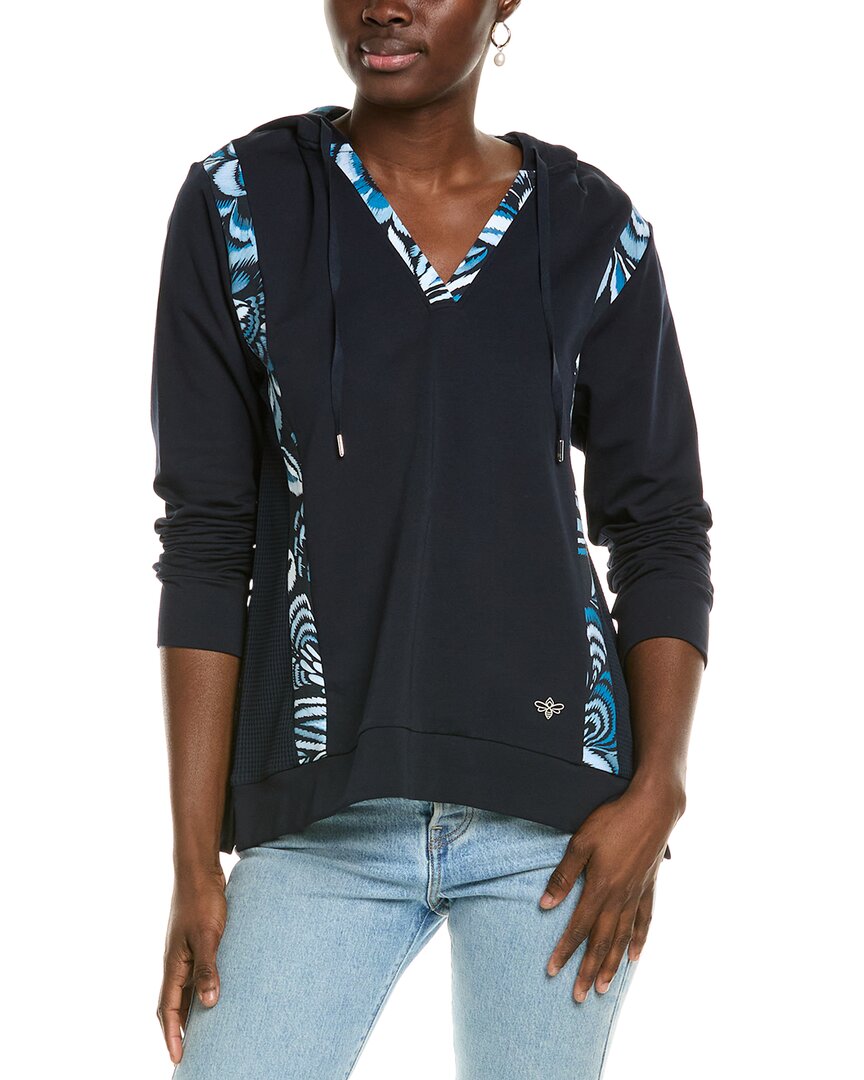 Johnny Was Travel Hoodie In Blue