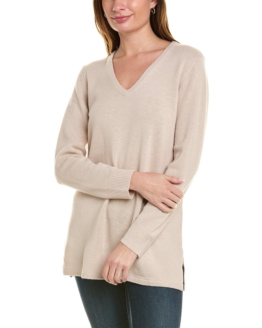 Shop Sail To Sable V-neck Wool Tunic Sweater