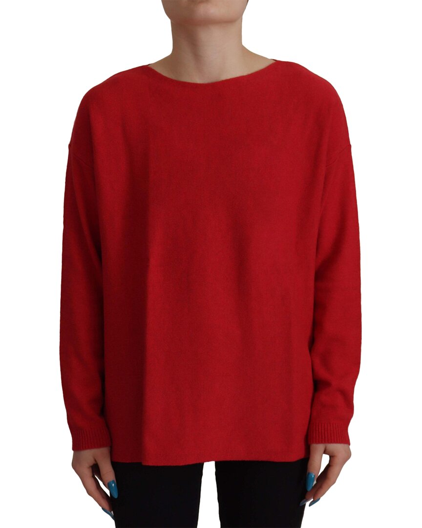 Shop Dolce & Gabbana Red Wool Knit Round Neck Pullover