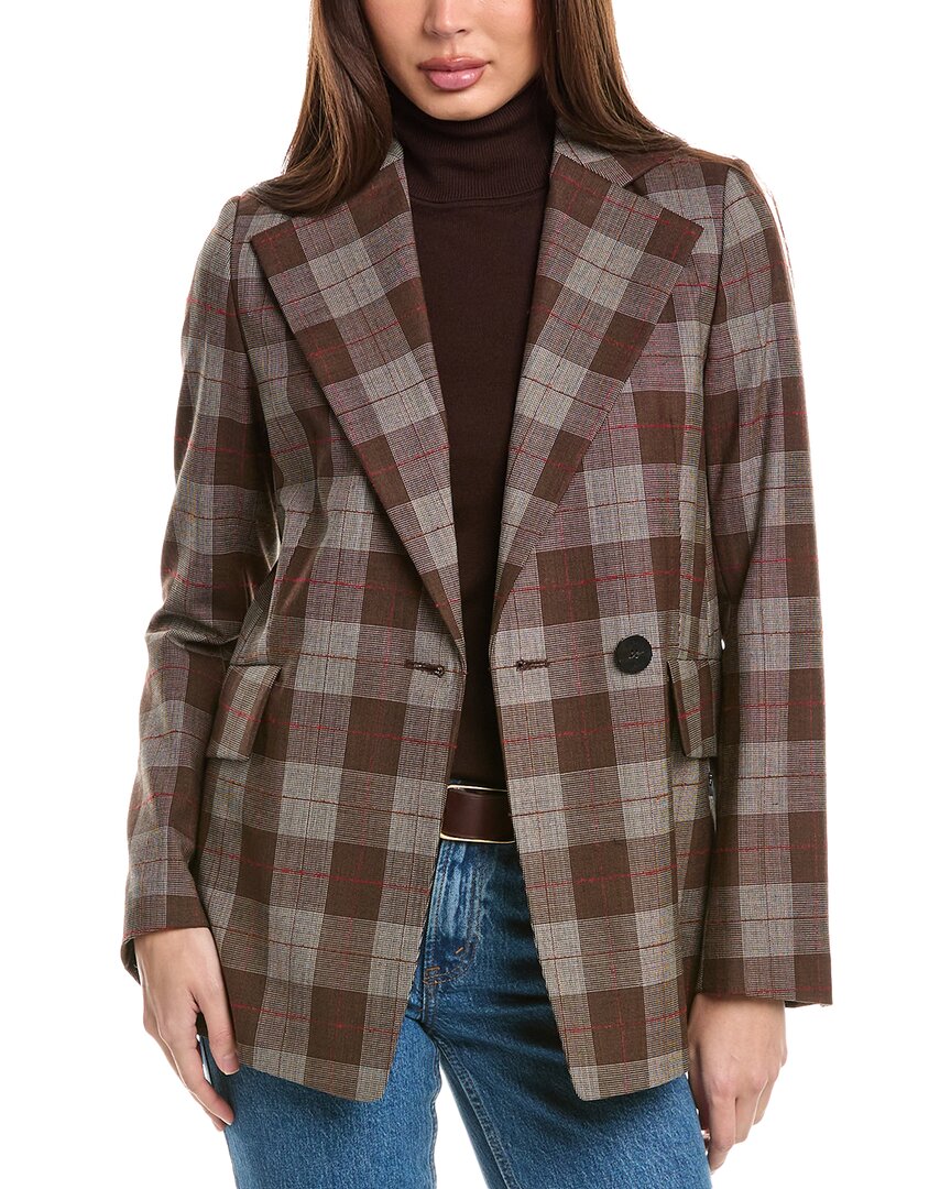 Bogner Philina Wool-blend Blazer In Brown