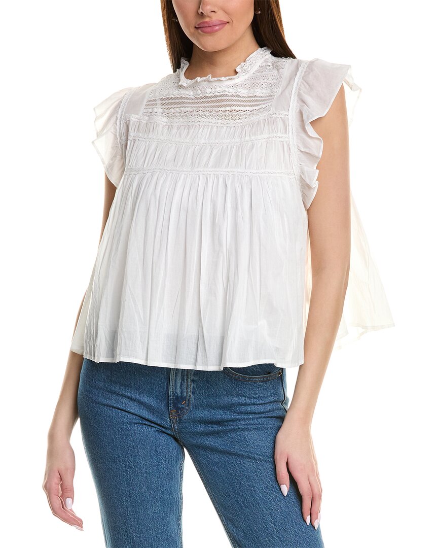 Velvet By Graham & Spencer Inessa Blouse In White