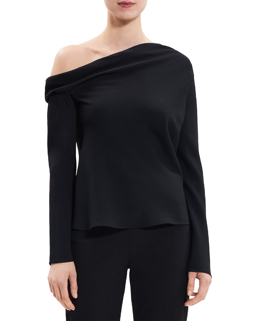 Theory Off-shoulder Top In Black