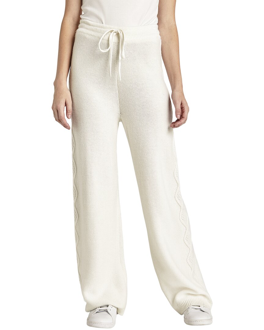 Splendid Dakota Cable Detail Wide Leg Sweater Pants
