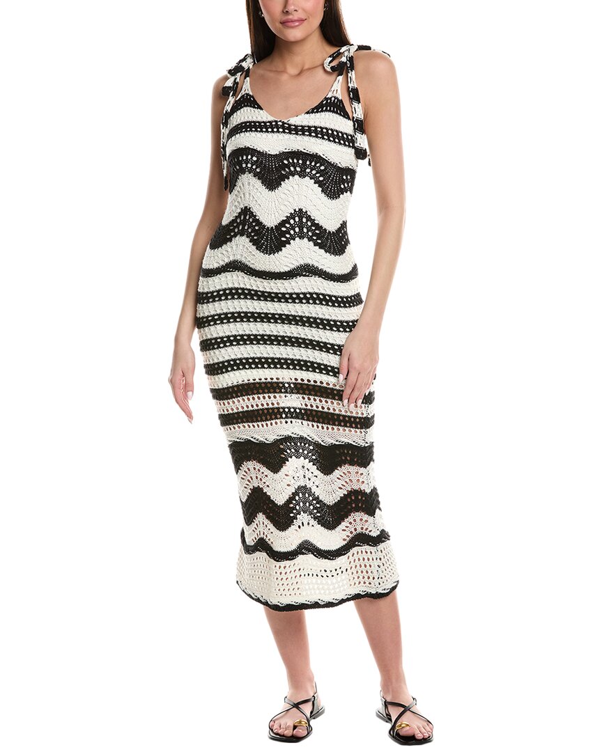 Saltwater Luxe Crochet Maxi Dress In Black