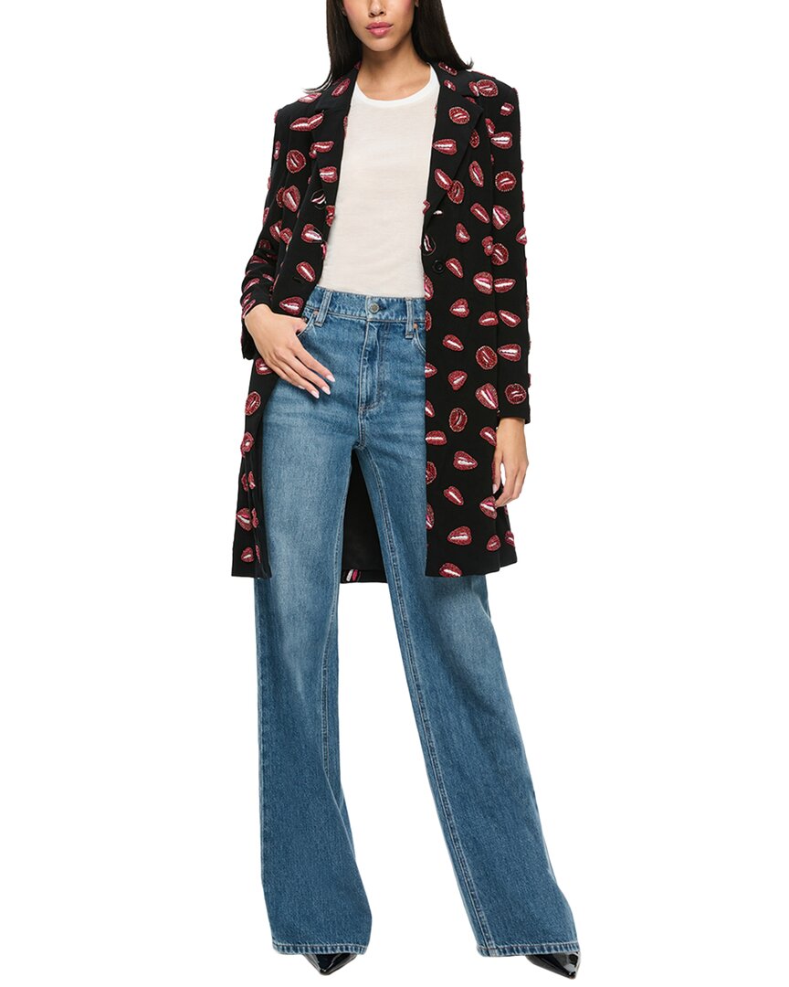Alice And Olivia A+o X Tom Wesselmann Bret Long Blazer