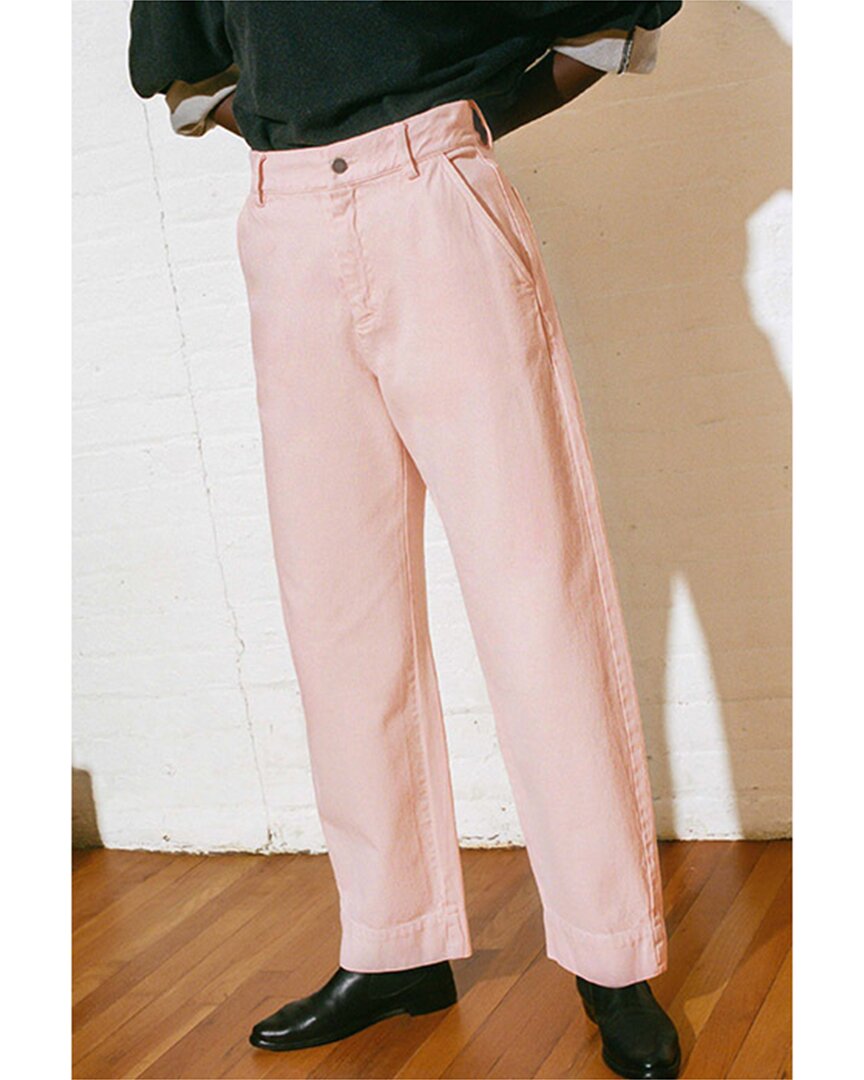 Mara Hoffman Gia Straight Jean In Pink