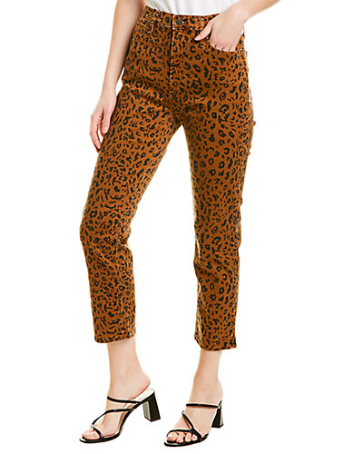 Rue La La — Madewell True Leopard Golden Pecan Stovepipe Cut Jean