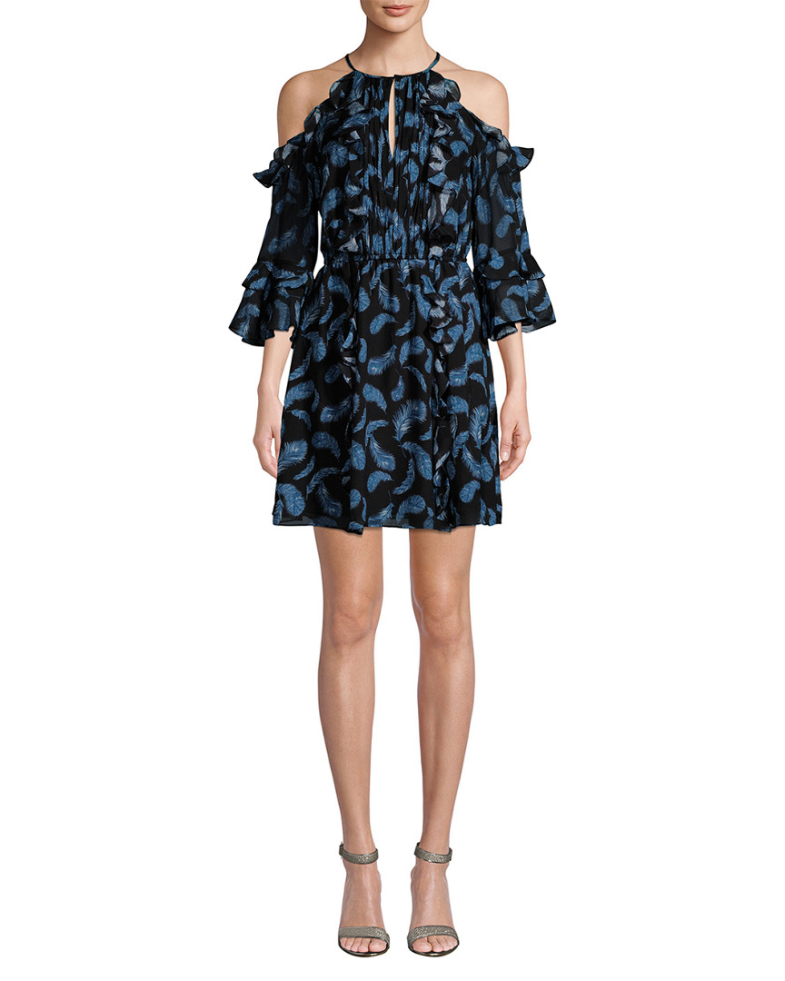 Image of Rachel Zoe Cold-Shoulder Ruffle Dress