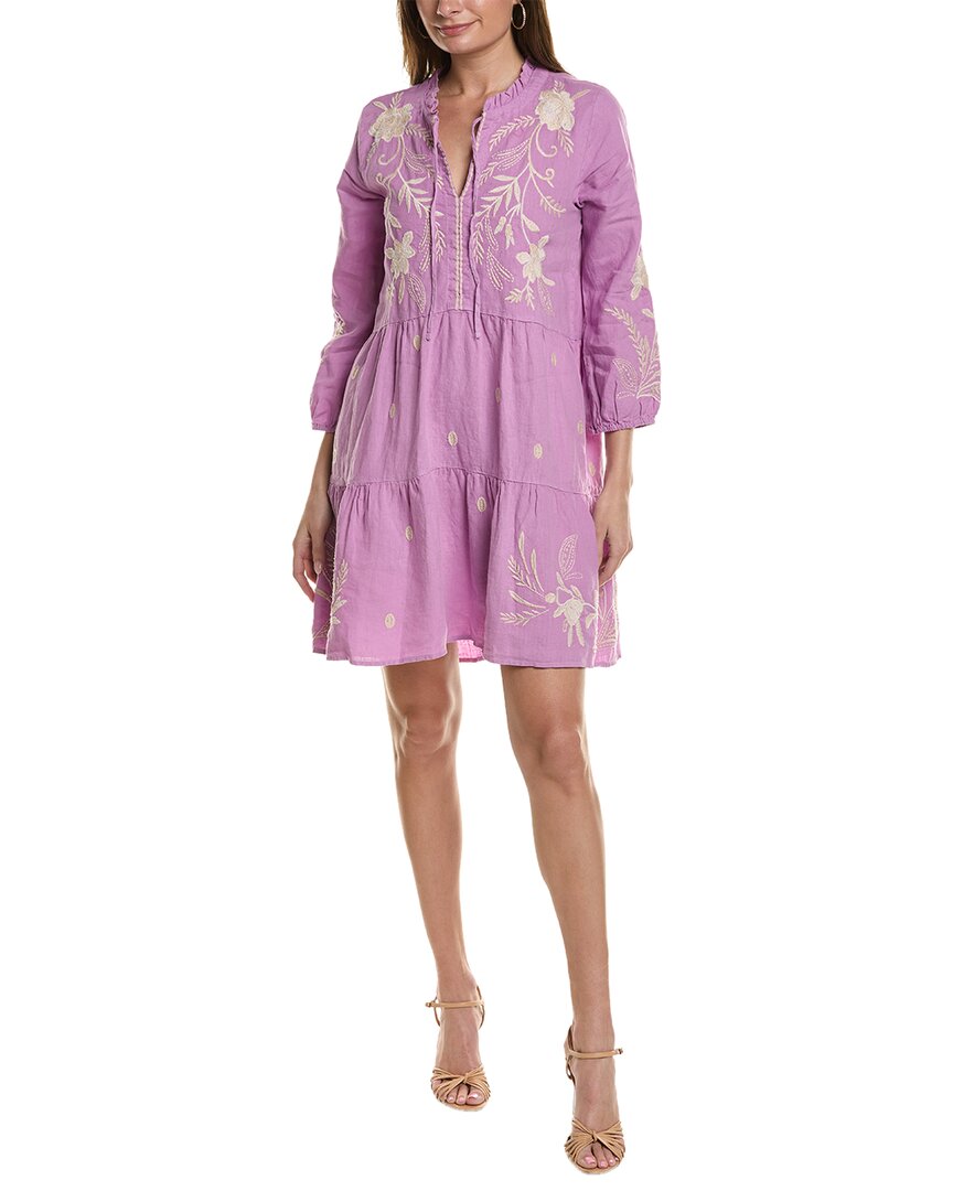 JOHNNY WAS JOHNNY WAS FRANKIE TIERED LINEN FIELD DRESS