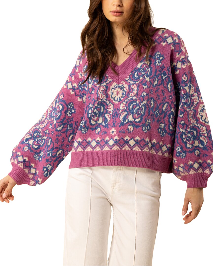Hale Bob Jessica V Neck Wool-blend Sweater